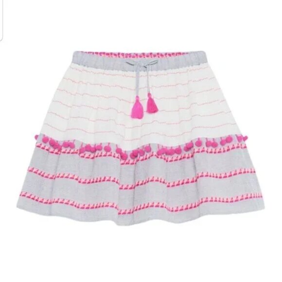 Nwt Penelope Plumm Cotton lightweight stripped summer skirt size 7 (F17) - Picture 1 of 8